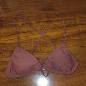 Pink bikini top